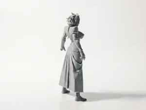 Lady Fighter Armored Warrior Figurine 3D Printable