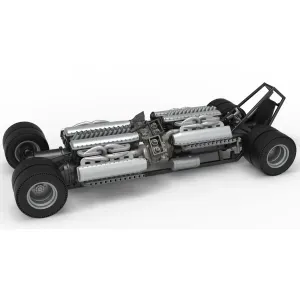 Vintage AWD Dragster Base Scale 1:25