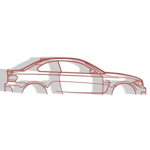 BMW E82 1M - Silhouette Wall Decoration