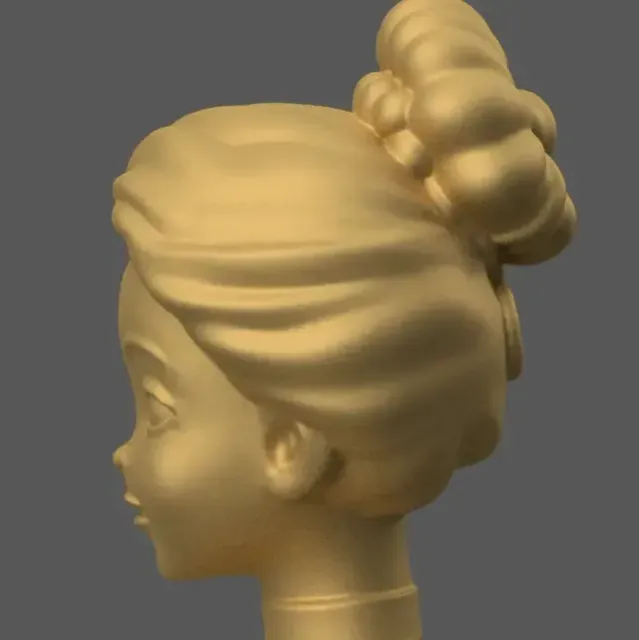 Elegant Lady Bust Statue – 3D Model STL for Decoration — Image 8 of 9