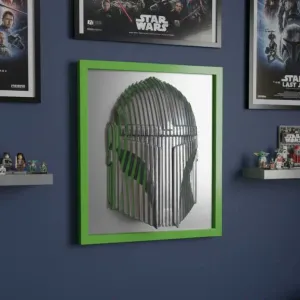 Layered Mandalorian Wall Art