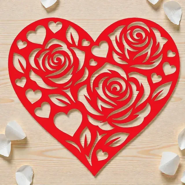 wall art ou décoration coeur saint valentin