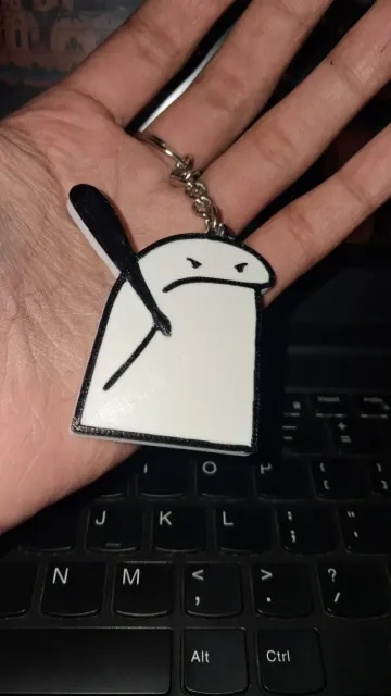 Flork Meme(NO CFS) Keychain — Image 2 of 3