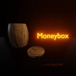 Barrel moneybox (piggibank)