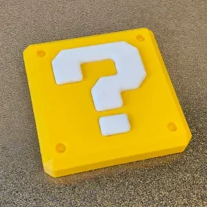 Super Mario Question Block Fridge Magnet - Multipart, no CFS