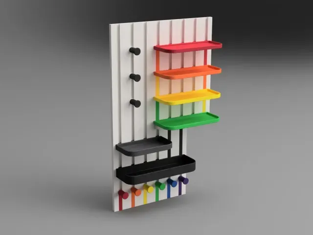 Modular Key and Accessories Wall Holder — Image 8 of 9