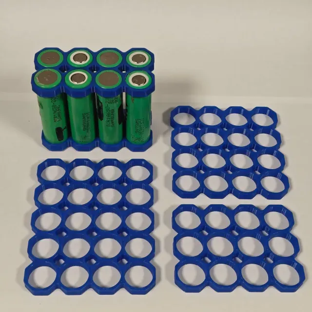 18650 Battery Spacer Grid | Octagonal (8-28 Cells)