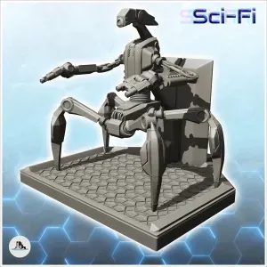 Hedon combat robot (11) - miniatures warhammer mini RPG scen