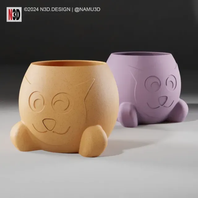 Planter 2048B | Cat face planrer