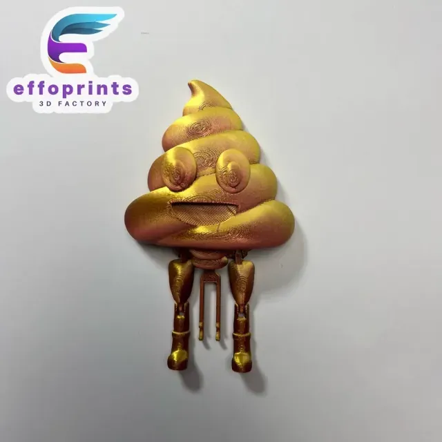 Poop Emoji Riding On Toilet Paper Hanger Gadget — Фото 9 из 9