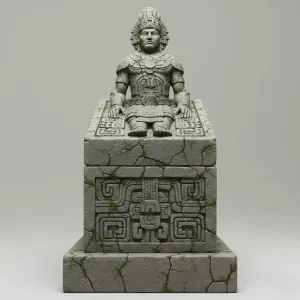 Ancient Throne King – Temple Guardian Relic Diorama