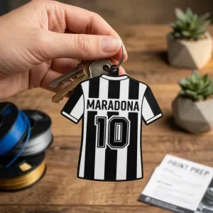 LLavero de Camisetas de Futbol - Maradona