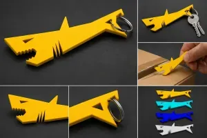 3D Printable Shark EDC Keychain