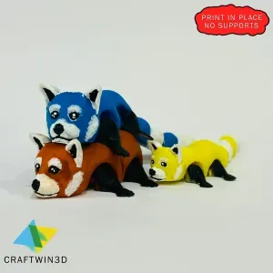 Articulated red panda