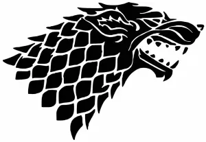 Game of Thrones House Stark Sigil Stencil
