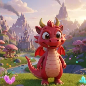 The dragon is red