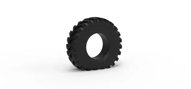 Military Ural tire OI-25 deflated Scale 1:25 — Фото 2 из 9