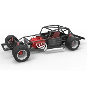 Vintage Asphalt Modified stock car Base V5 Scale 1:25