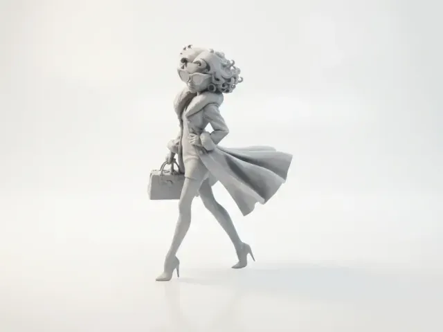 Business Lady Figurine Female Figure 3D Printable — Фото 3 из 4