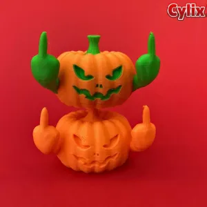 Funny Pumpkin Middle Finger Prank