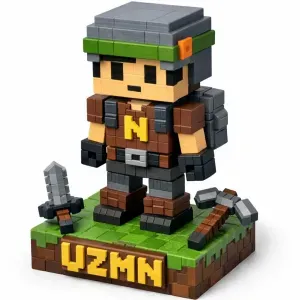 Minecraft Character Phone Stand STL File