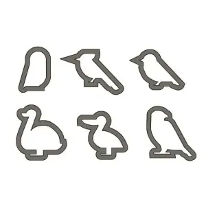 Bird Cookie Cutters Set Of 6