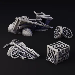 Wagon Wreckage | TTRPG Scatter Scenery