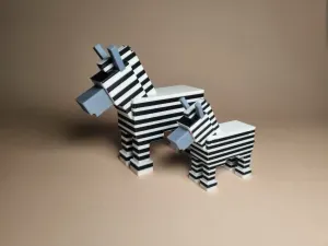 Minecraft Zebra & Foal (CFS Required! 🦓)