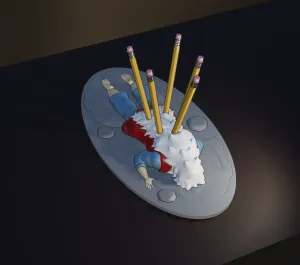 Naruto / Jiraiya Pencil Holders