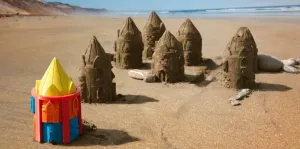 Customizable sand castle