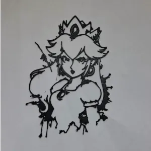 stencil peach