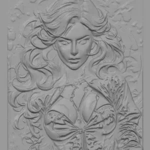 Seraxa Wildflame - relief sculpture