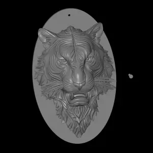 decorative wall tiger head