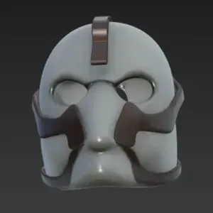 Oni Mask 3D Model Japanese Demon Cosplay