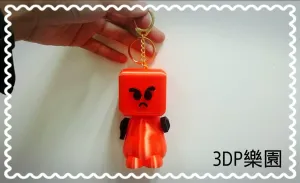 3D robot keychain (angry)