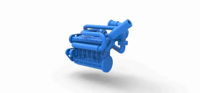 Twin Turbo straight-six engine Version 1 Scale 1:25 — Image 7 of 9
