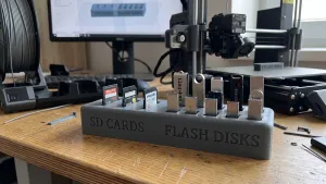 Practical SD Card and USB Flash Drive Organizer