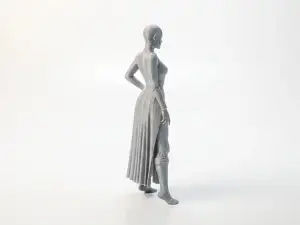 Robot Lady Figurine Female Android 3D Printable