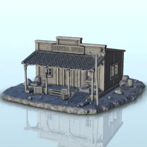 General Store with Canopy - Old West Terrain Scenery