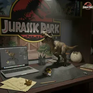 Jurassic Park T - REX statue