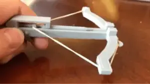 WORKING Handheld Crossbow (rubber band needed)