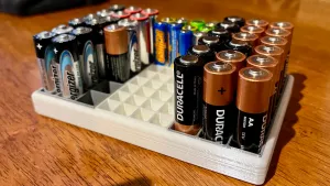 Modular AA, AAA & CR2032 Battery Holder Tray