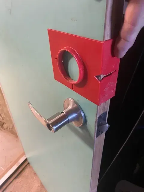 Lock template timber