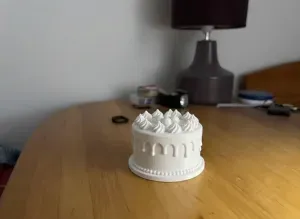 1:12 Scale Birthday Cake 3D Model