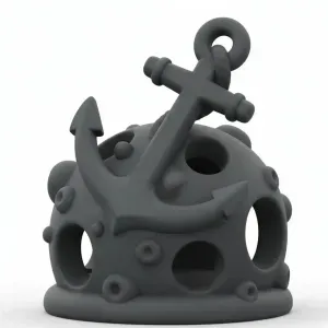 Sunken Anchor Cave – Nautical Aquarium Decor