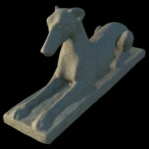 Greyhound - An Old & Weathered Stone Garden Ornament