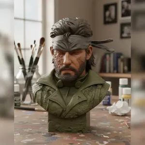 Busto de Solid Snake – Metal Gear