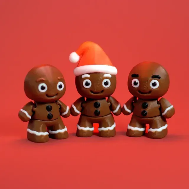 Flexi Gingerbread Men | Print-in-place | No Support — Image 2 of 5