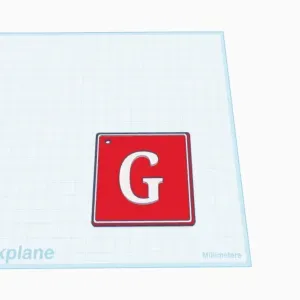 keychain letter G
