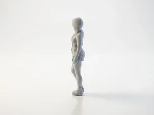 Cute Girl Figurine Chibi Anime 3D Printable
